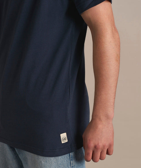 01026 | Elsk® Essential Brushed T-Shirt | Dark Navy